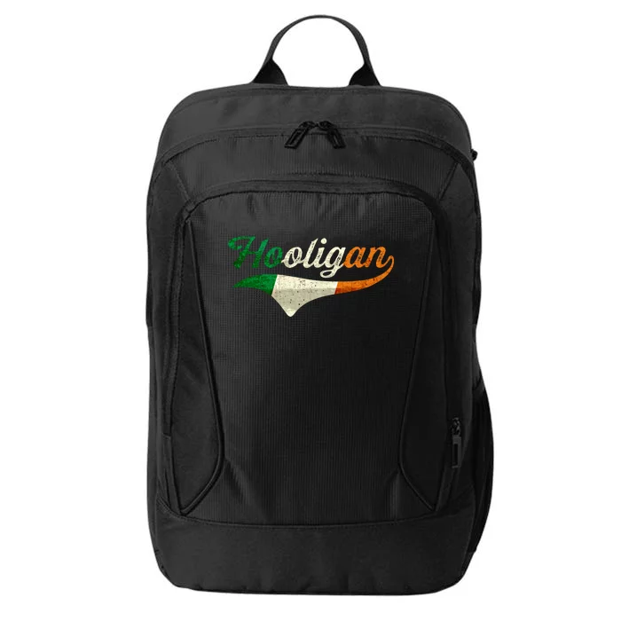 Irish Flag Hooligan Funny Saint Patricks Day Joke Beer Lover Gift City Backpack