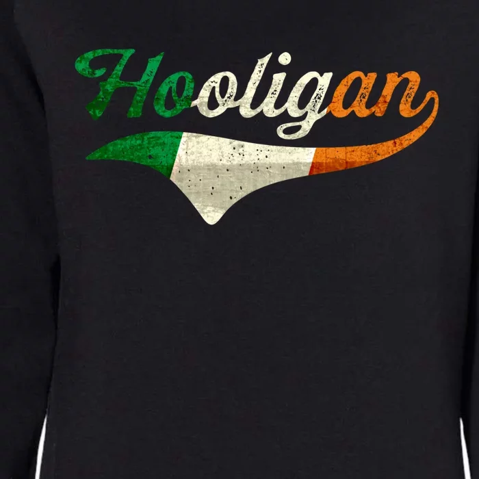 Irish Flag Hooligan Funny Saint Patricks Day Joke Beer Lover Gift Womens California Wash Sweatshirt