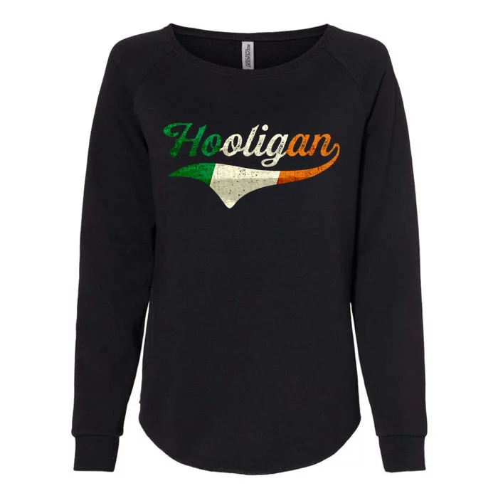 Irish Flag Hooligan Funny Saint Patricks Day Joke Beer Lover Gift Womens California Wash Sweatshirt