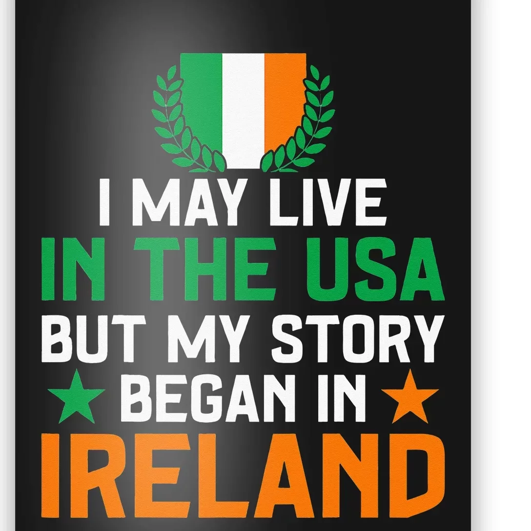 Irish Funny Home Country My Story Began In Ireland Poster