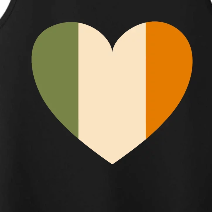 Irish Flag Heart St. Patricks Day Gift Performance Tank