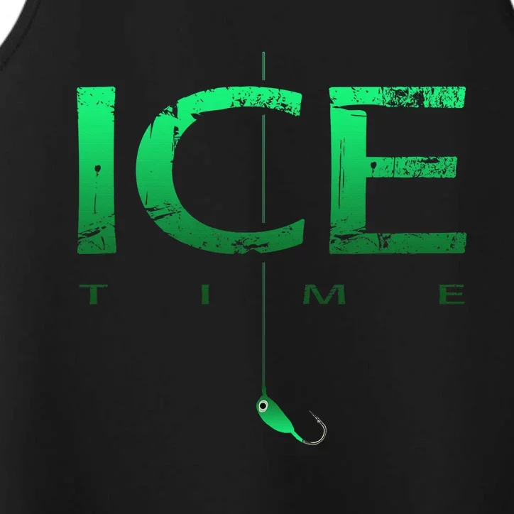 Ice Fishing - Ice Time with Ice Jig - Ice Fisherman Performance Tank