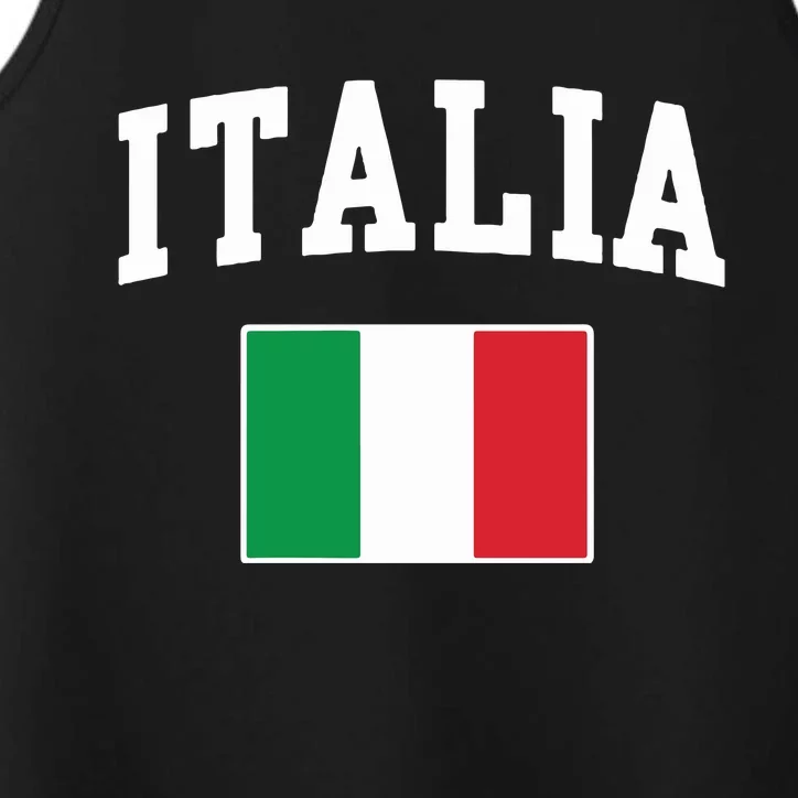 Italia Flag Italy Italian Italiano Family Men Women Kids Performance Tank