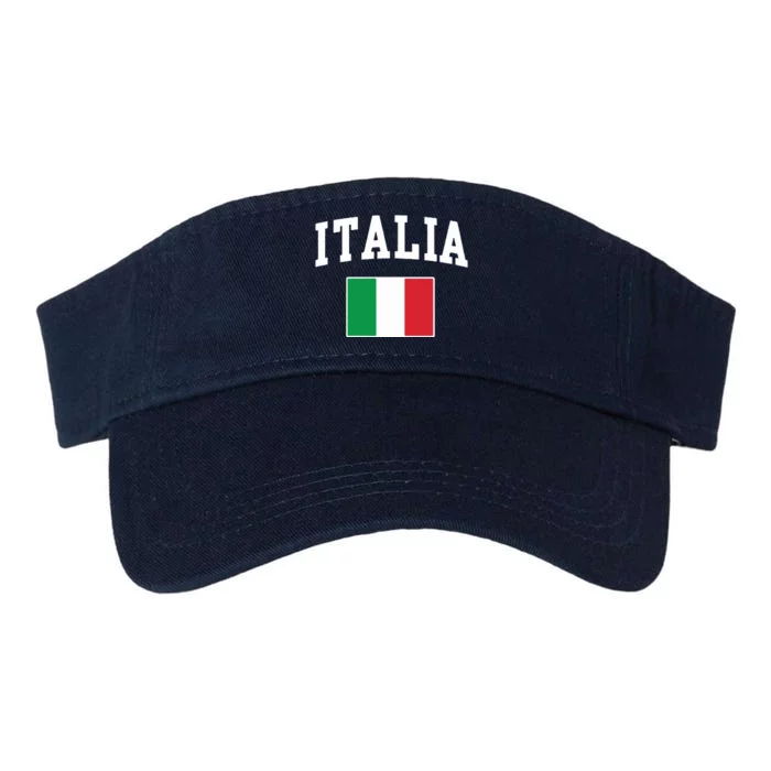 Italia Flag Italy Italian Italiano Family Men Women Kids Valucap Bio-Washed Visor