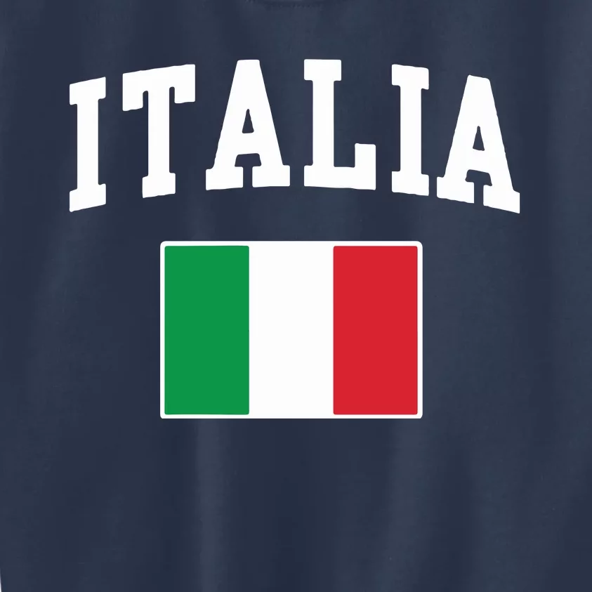 Italia Flag Italy Italian Italiano Family Men Women Kids Kids Sweatshirt