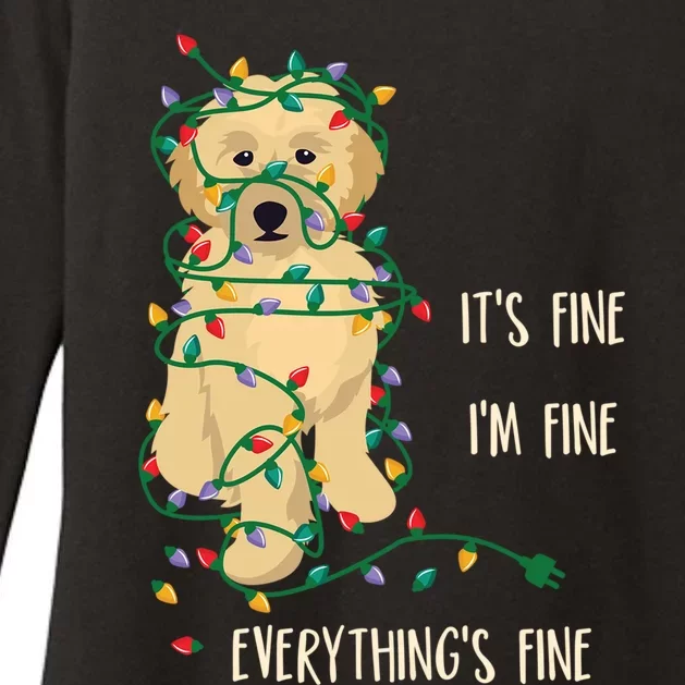 Its Fine Im Fine Everything Is Fine Christmas Lights Gift Womens CVC Long Sleeve Shirt