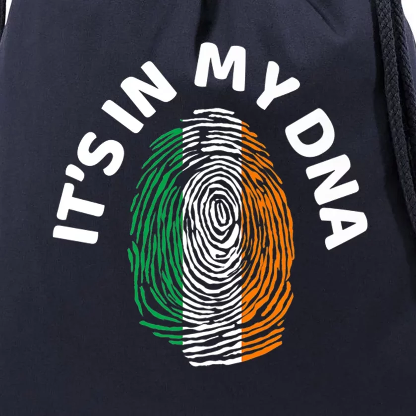 Irish Flag Ireland Its In My Dna Adults Meaningful Gift Drawstring Bag