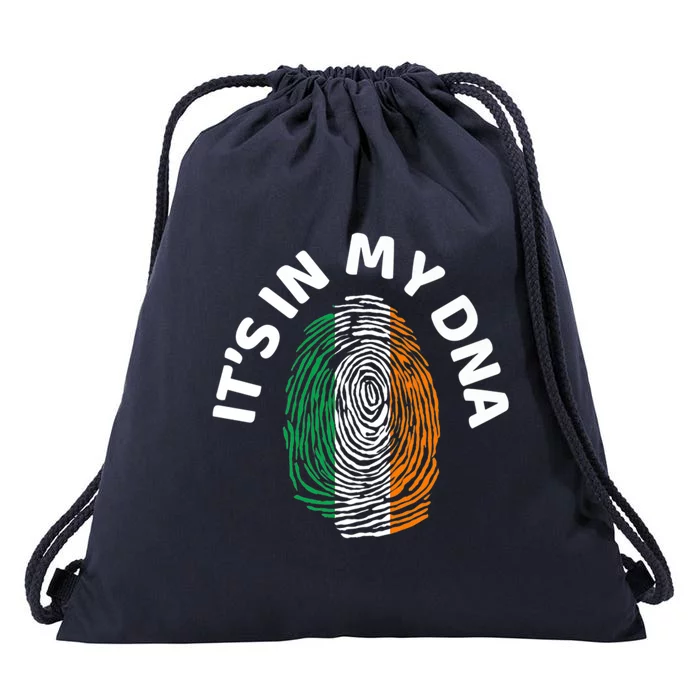 Irish Flag Ireland Its In My Dna Adults Meaningful Gift Drawstring Bag