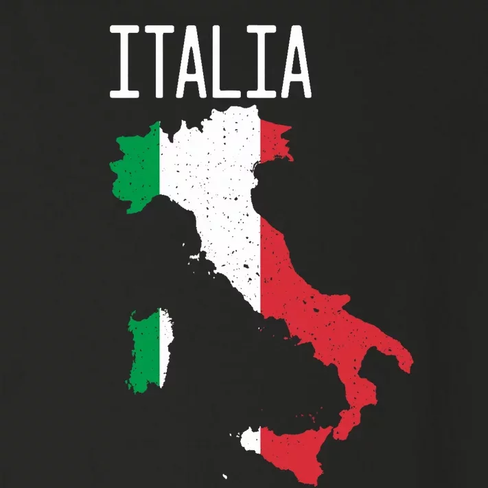 Italia Flag Italian Map Souvenir Italiano Family Toddler Long Sleeve Shirt