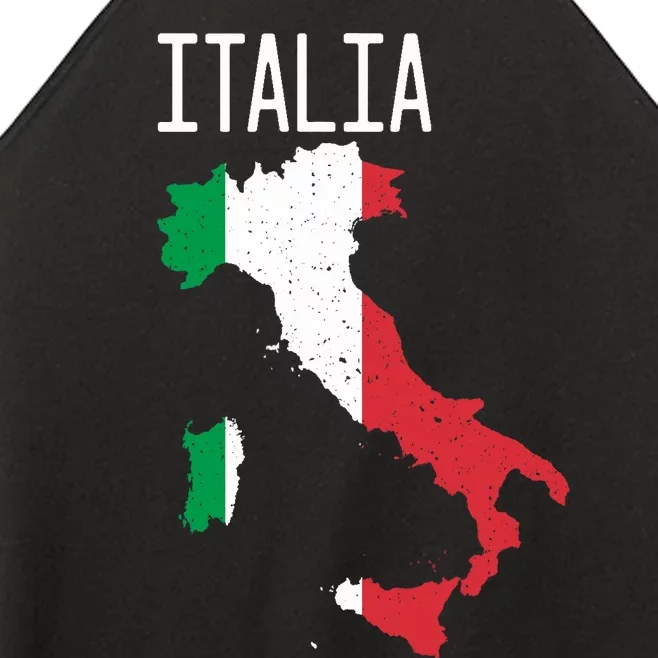 Italia Flag Italian Map Souvenir Italiano Family Women’s Perfect Tri Rocker Tank