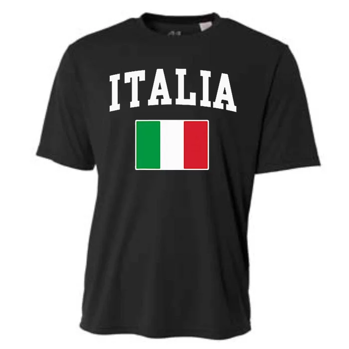 Italia Flag Italy Italian Italiano Family Cooling Performance Crew T-Shirt