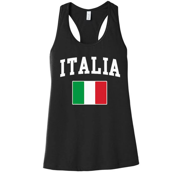 Italia Flag Italy Italian Italiano Family Women's Racerback Tank