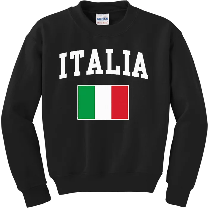 Italia Flag Italy Italian Italiano Family Kids Sweatshirt