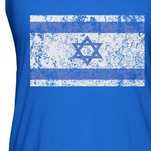 Israeli Flag Israel Jewish Star of David Jerusalem Ladies Essential Flowy Tank