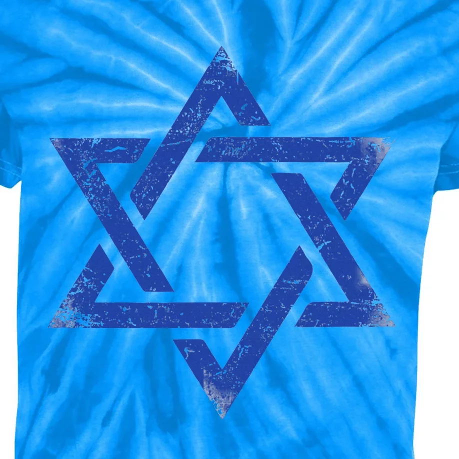 Israeli Flag Israel Jewish Symbol Star of David Pride Israel Kids Tie-Dye T-Shirt