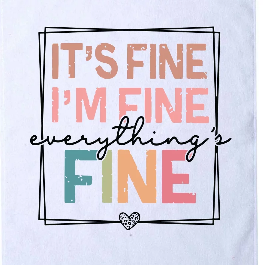 ItS Fine IM Fine Everything Is Fine Introvert Platinum Collection Golf Towel