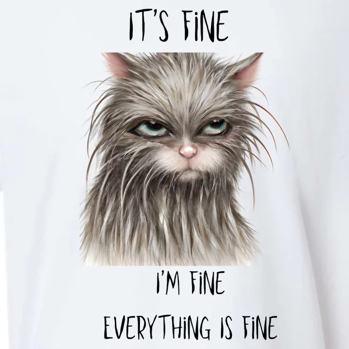 Its Fine Im Fine Everything Is Fine Sueded Cloud Jersey T-Shirt