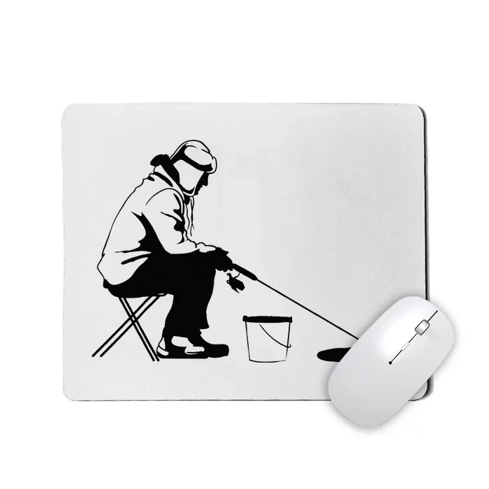 Ice Fishing Ice Fisher Mousepad