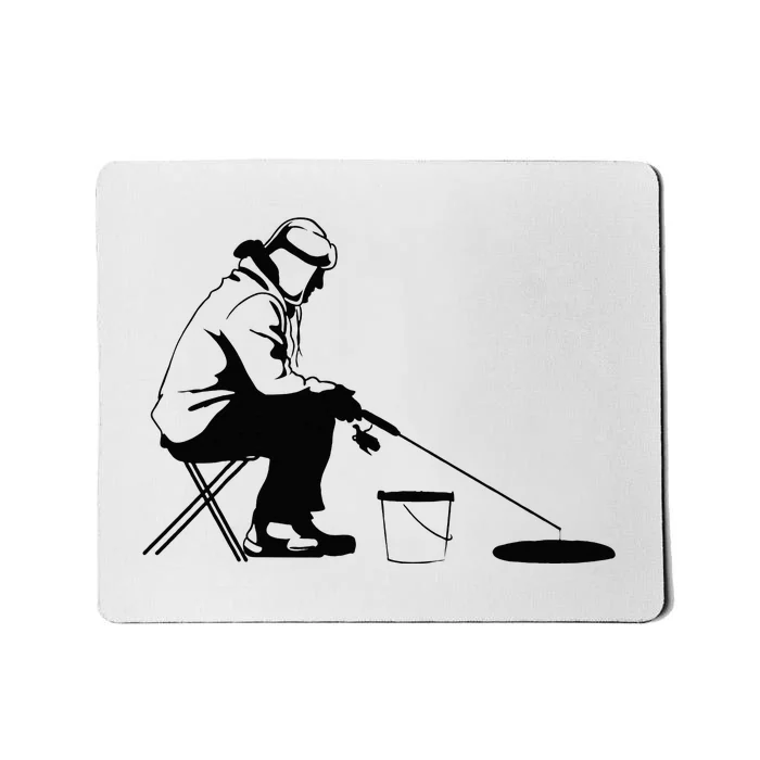 Ice Fishing Ice Fisher Mousepad