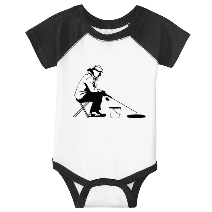 Ice Fishing Ice Fisher Infant Baby Jersey Bodysuit