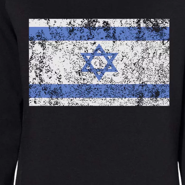 Israeli Flag Israel Jewish Star of David Jerusalem Womens California Wash Sweatshirt