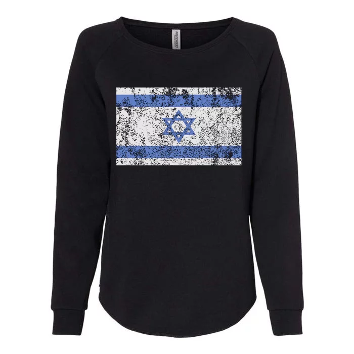 Israeli Flag Israel Jewish Star of David Jerusalem Womens California Wash Sweatshirt