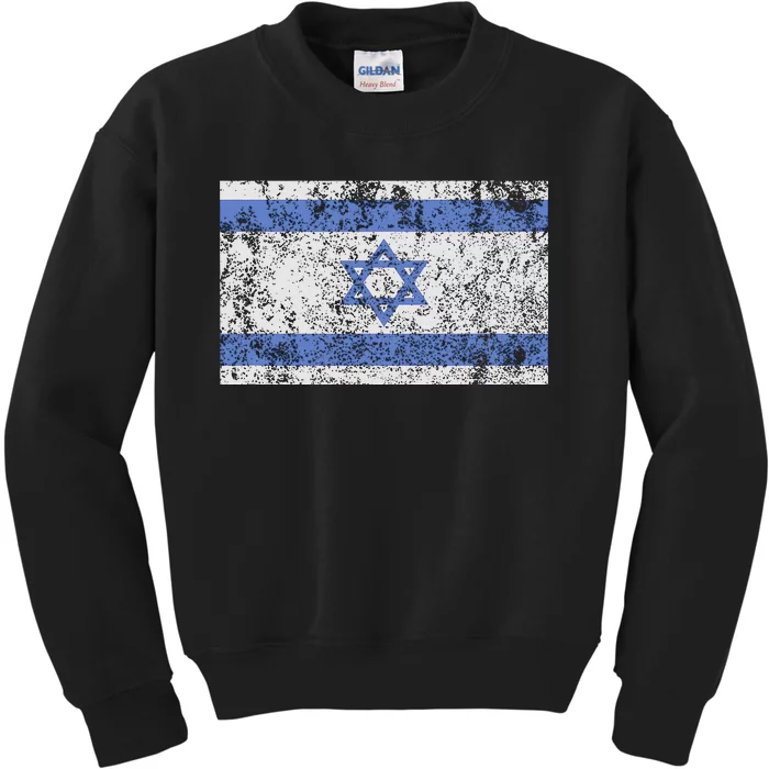 Israeli Flag Israel Jewish Star of David Jerusalem Kids Sweatshirt