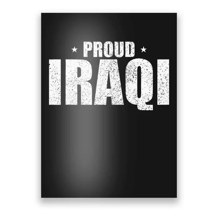 Iraqi Funny Iraq Flag Retro Country Poster