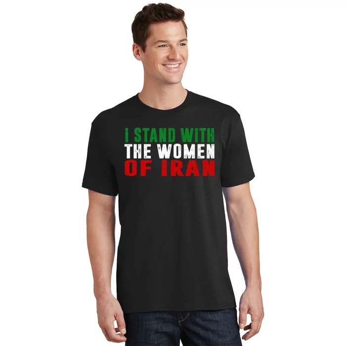 Iranian Flag  I stand with the Wo of Iran T-Shirt