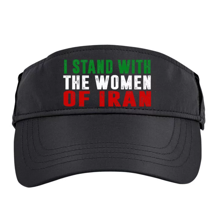 Iranian Flag  I stand with the Wo of Iran Adult Drive Performance Visor