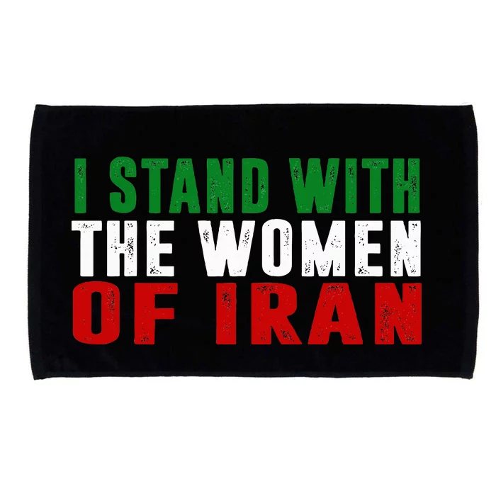 Iranian Flag  I stand with the Wo of Iran Microfiber Hand Towel