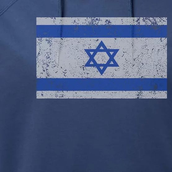 Israeli Flag Israel Jewish I Stand With Israel Performance Fleece Hoodie