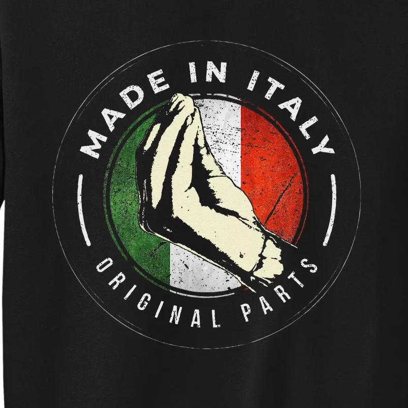 Italian Food Ingredients Italy Flag Italia Fun Pun Men Women Tall Sweatshirt