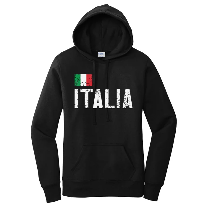 Italia Flag Italian Italy Family Heritage Design Women's Pullover Hoodie