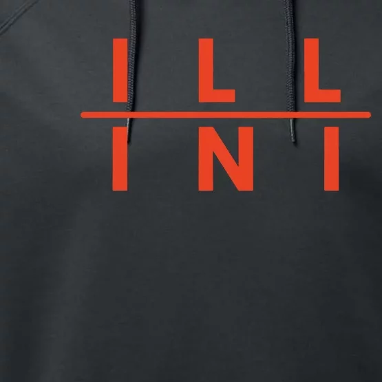 Illinois Fans Performance Fleece Hoodie