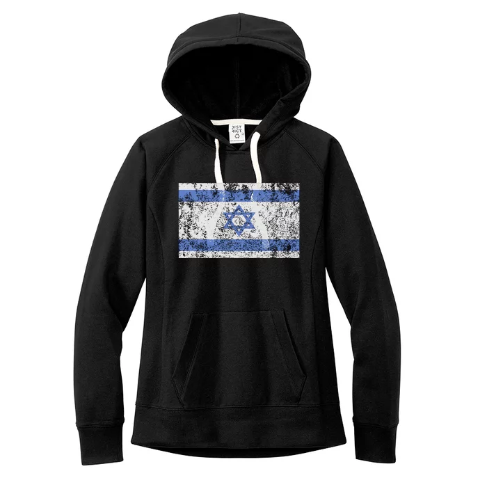 Israeli Flag Israel Jewish Star Of David Jerusalem Women's Fleece Hoodie