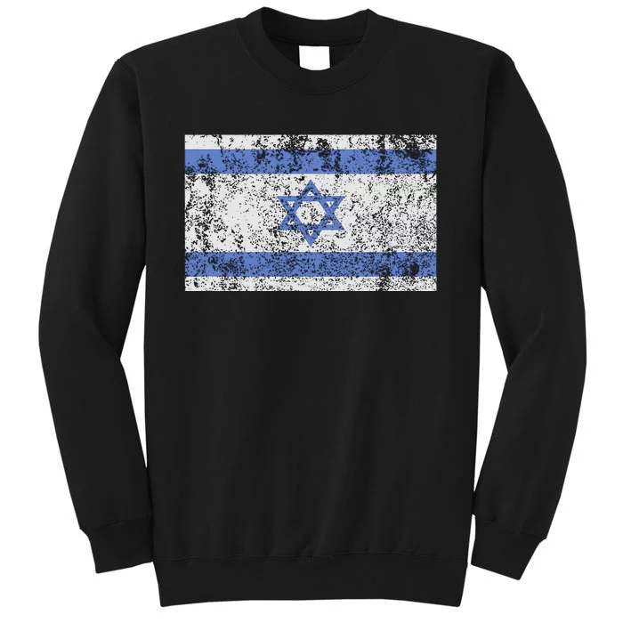 Israeli Flag Israel Jewish Star Of David Jerusalem Tall Sweatshirt