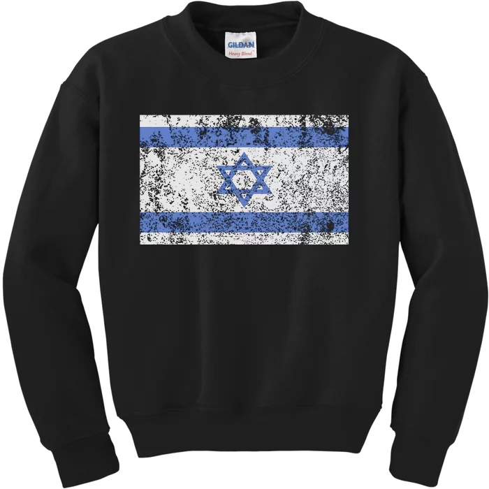 Israeli Flag Israel Jewish Star Of David Jerusalem Kids Sweatshirt