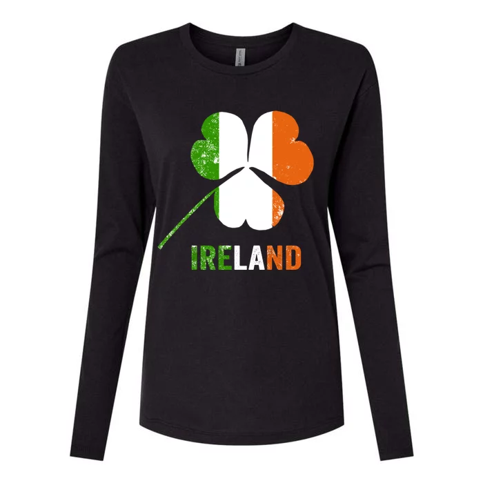 Irish Flag I Love Ireland Tees St Patrick's Great Gift Womens Cotton Relaxed Long Sleeve T-Shirt