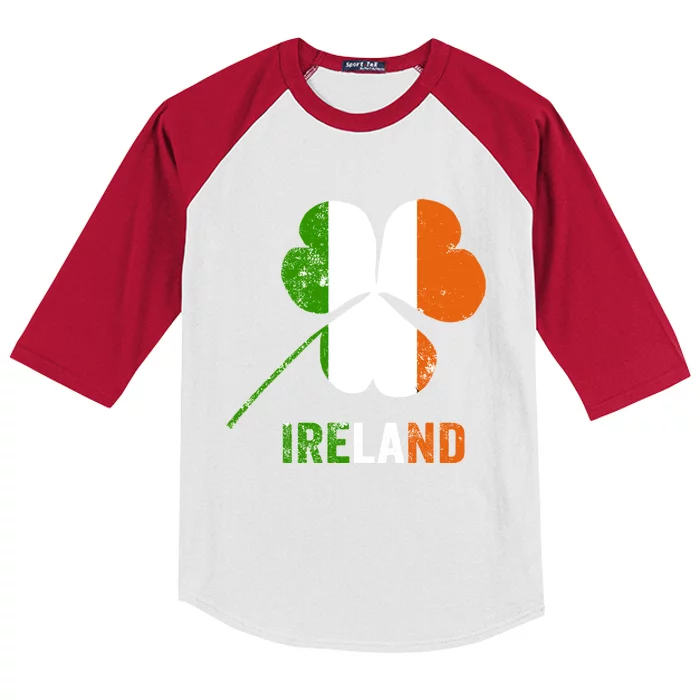 Irish Flag I Love Ireland Tees St Patrick's Great Gift Kids Colorblock Raglan Jersey