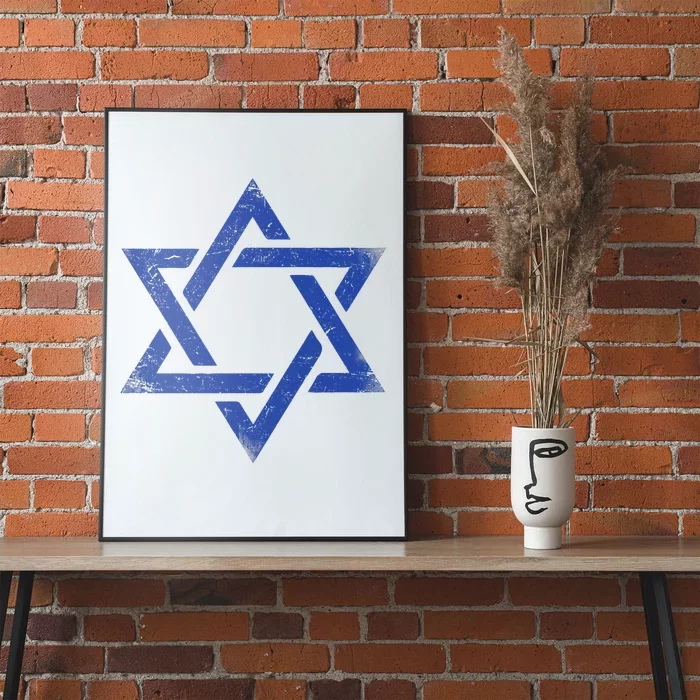 Israeli Flag Israel Jewish Symbol Star Of David Pride Israel Poster