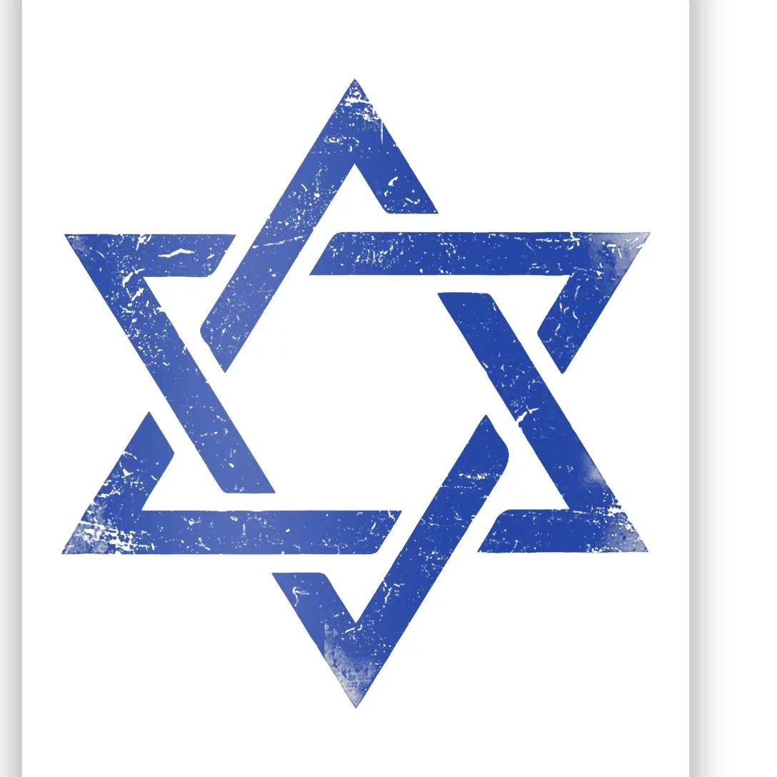 Israeli Flag Israel Jewish Symbol Star Of David Pride Israel Poster