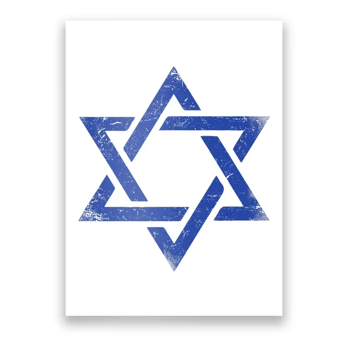 Israeli Flag Israel Jewish Symbol Star Of David Pride Israel Poster