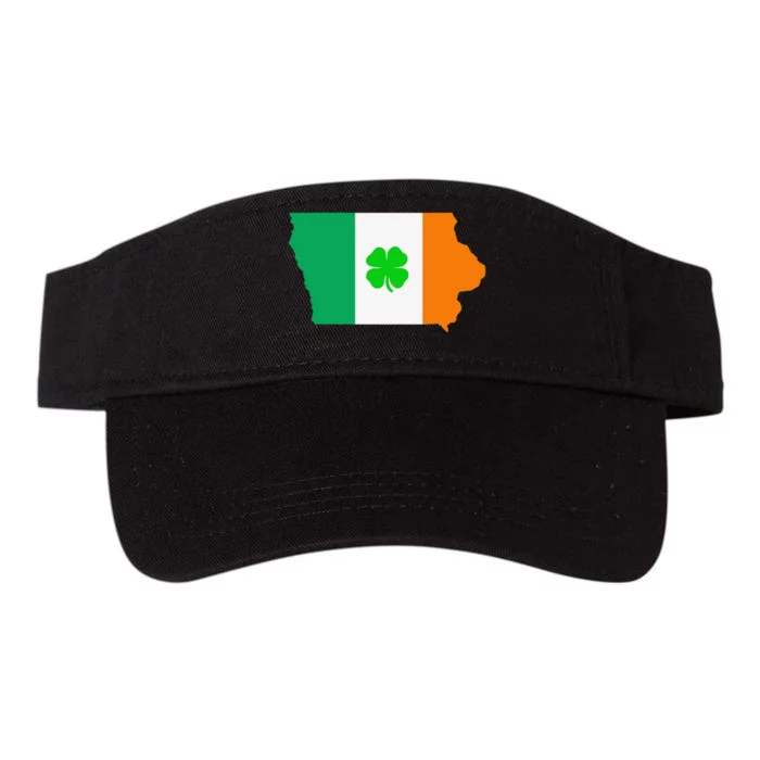 Irish Flag Iowa State Map St Patrick's Day Valucap Bio-Washed Visor