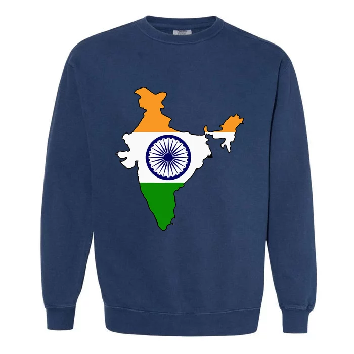 India Flag Garment-Dyed Sweatshirt