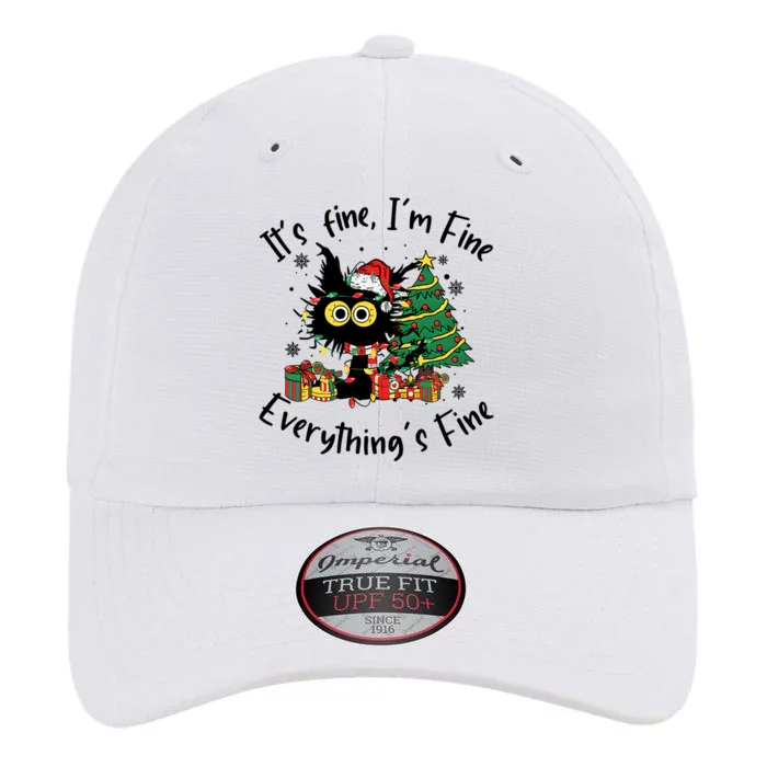 ItS Fine IM Fine Everything Fine Funny Black Cat Christmas The Original Performance Cap