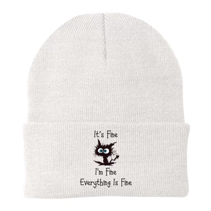 It's Fine I'm Fine Everything Is Fine Knit Cap Winter Beanie