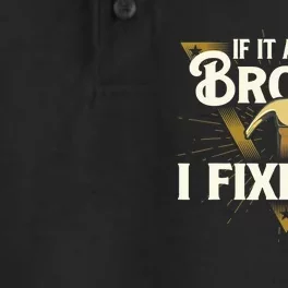 I Fixed It - Handyman Repairman Repair Work Laborer Dry Zone Grid Performance Polo