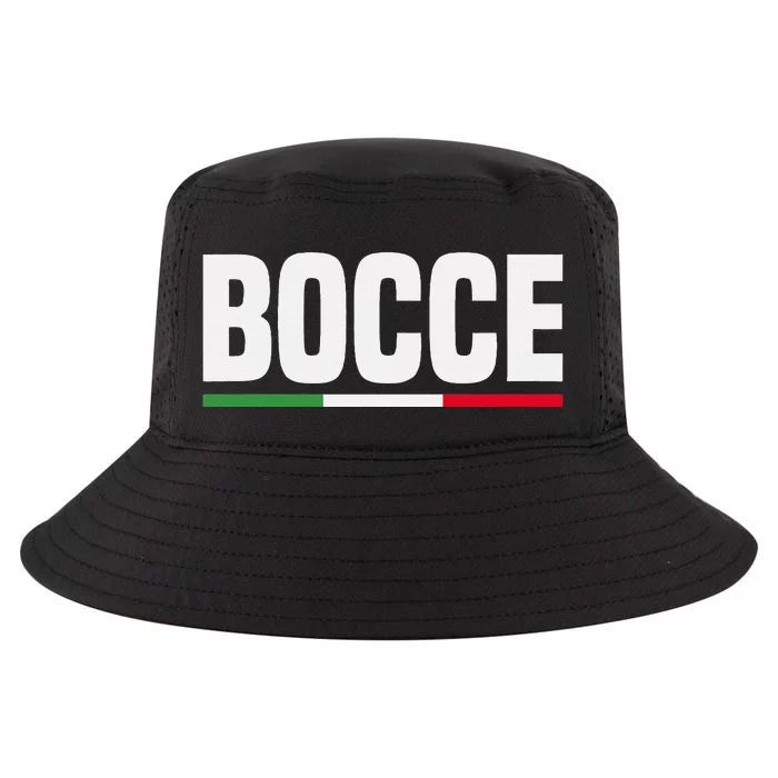 Italy Flag Italian Bocce Ball Player Cool Comfort Performance Bucket Hat