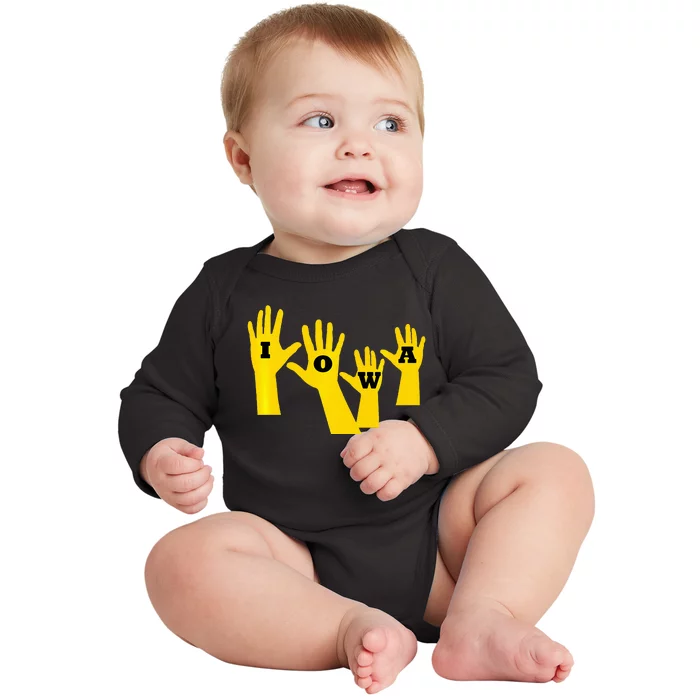 Iowa Football Iowa Waves Baby Long Sleeve Bodysuit